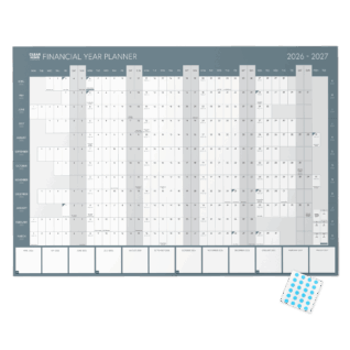 2026–2027 Financial Year Wall Planner A1 Size Folded