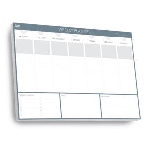 Weekly Desk Pad Planner A4