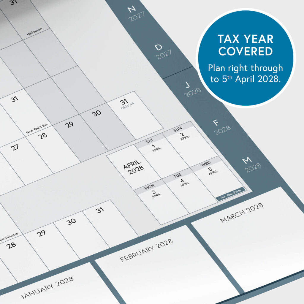 02_Close-Up-2027-2028-Financial-A1-Laminated-Wall-Planner-Calendar-Clear-Mind-Concepts_With-Sticky-Dots