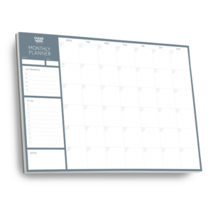 A3 Monthly Desk Pad Planner With Undated Calendar