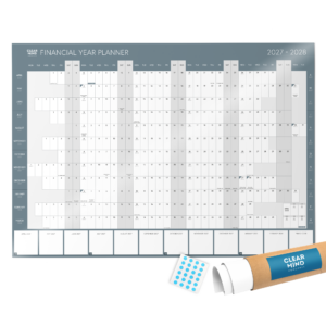 2027-2028 Financial Year Wall Planner A1 Laminated
