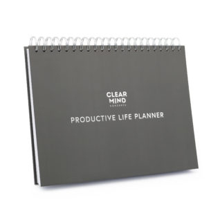 Productive Life Planner Dark Matte - Daily Goal Setter & Time Manager
