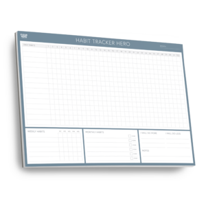 Habit Tracker Hero A4 Tear Off Pad