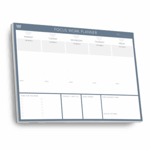 Focus Work Planner A4 Tear Off Pad