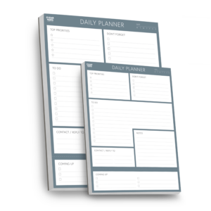 Daily Productivity Bundle - A4 and A5 Undated Desk Pad Duo